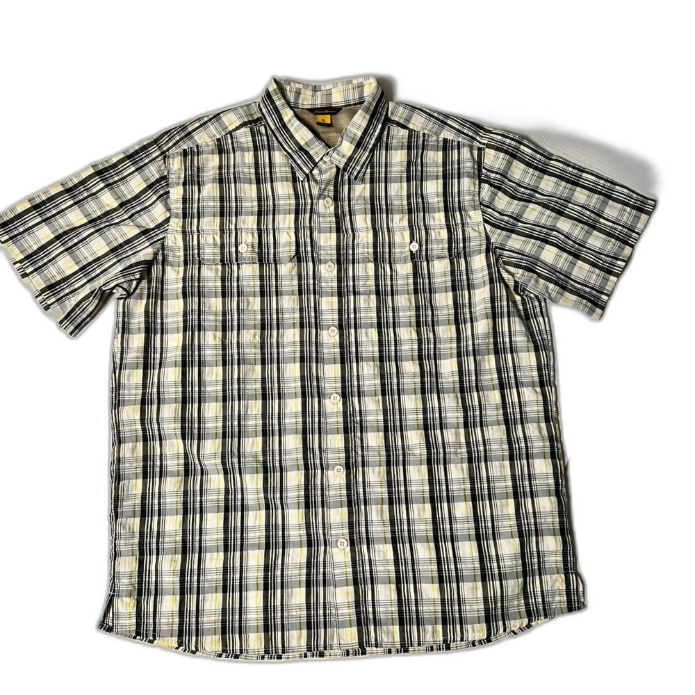 Eddie Bauer Plaid Outdoor Performance Shirt Mesh Lined Men's L